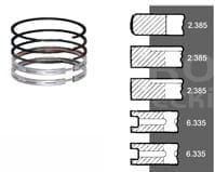 745747M91 Pierścienie NPR  STD CHROM